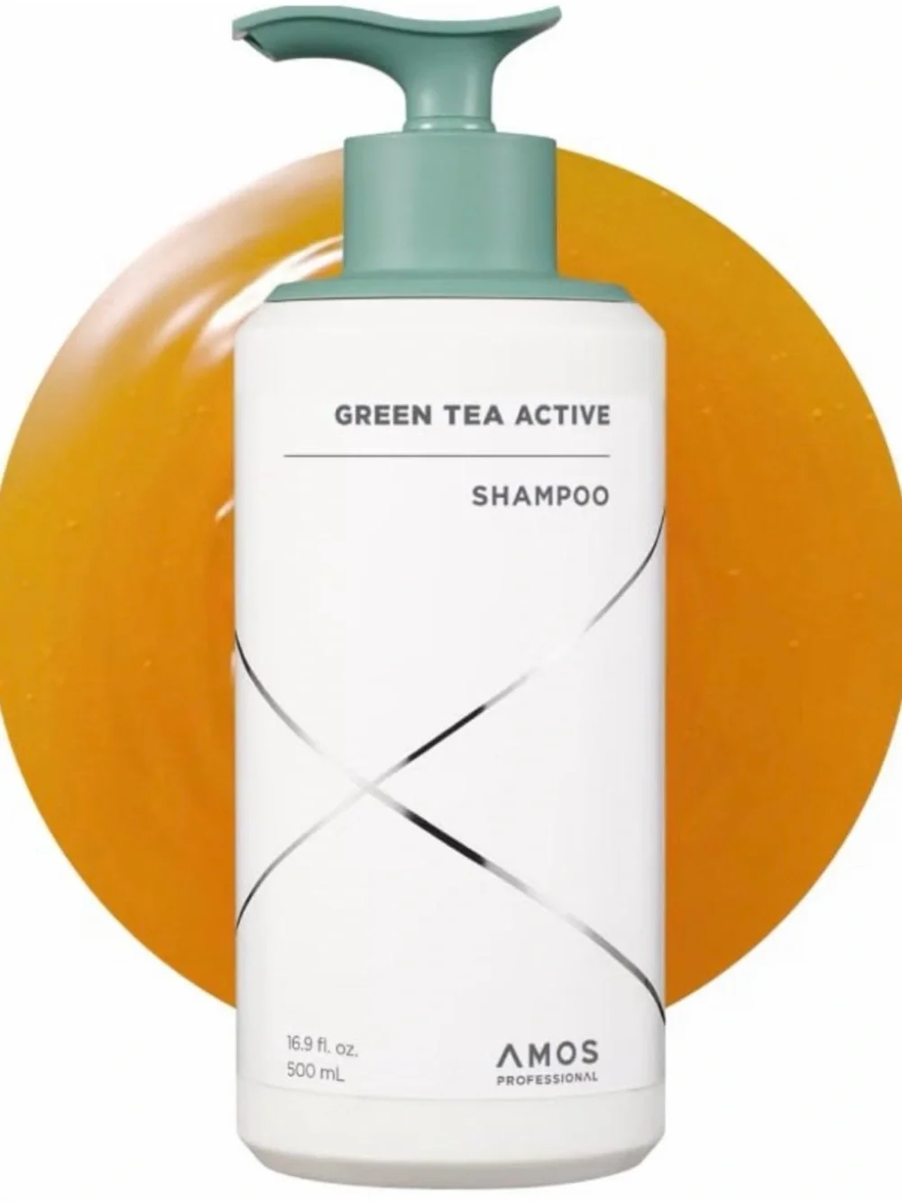 AMOS Professional GREEN TEA ACTIVE Shampoo 16.9 oz (500mL) K-Beauty - NEW